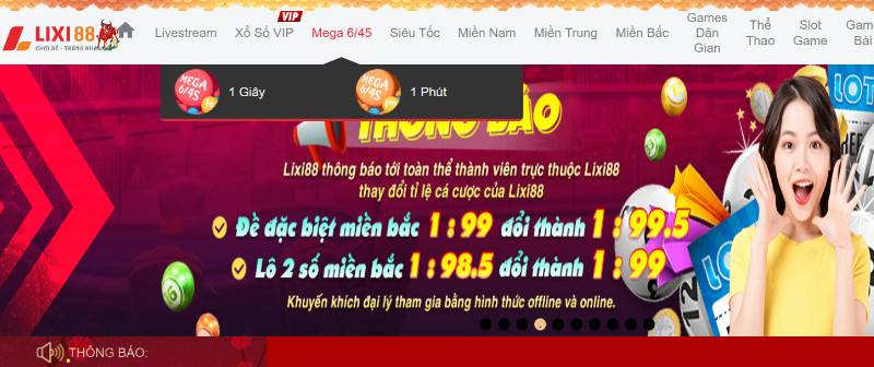 Đăng Nhập Lixi88 Dò Số Mega 6/45 Nhanh Và Chuẩn