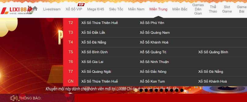 Dò Nhanh Xổ Số Miền Trung