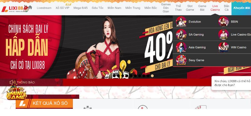 Sự Hấp Dẫn Khi Tham Gia Live Casino Tại Lixi88